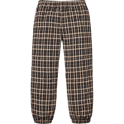 Supreme Nylon Plaid Track Pant Tan