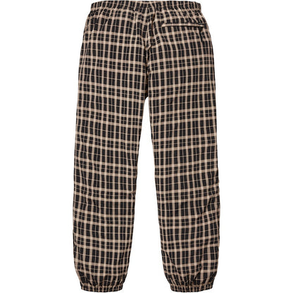 Supreme Nylon Plaid Track Pant Tan
