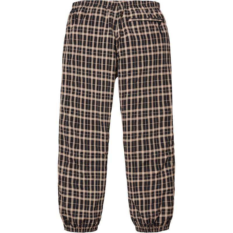 Supreme Nylon Plaid Track Pant Tan