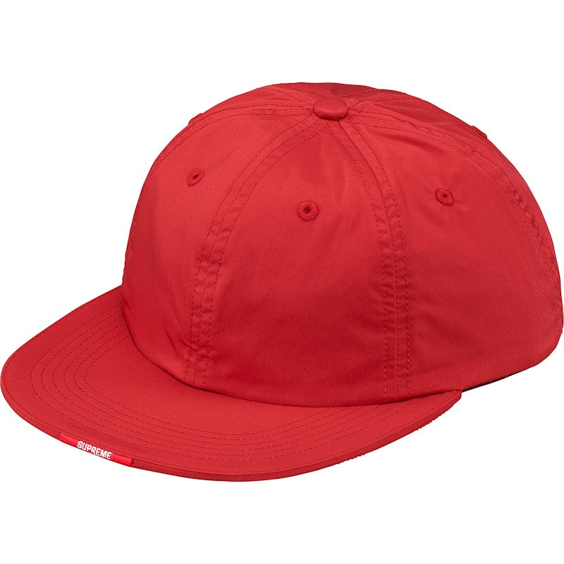 Supreme Nylon Visor Label 6-Panel Red
