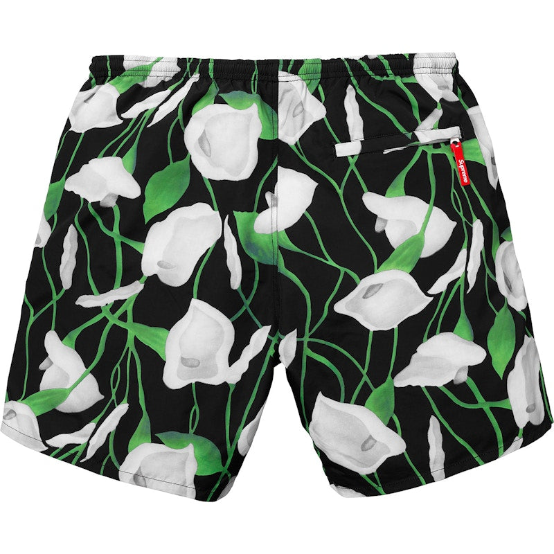 Supreme Nylon Water Short Black Floral