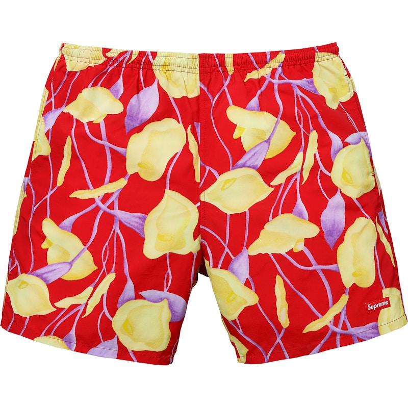 Supreme Nylon Water Short Red Floral