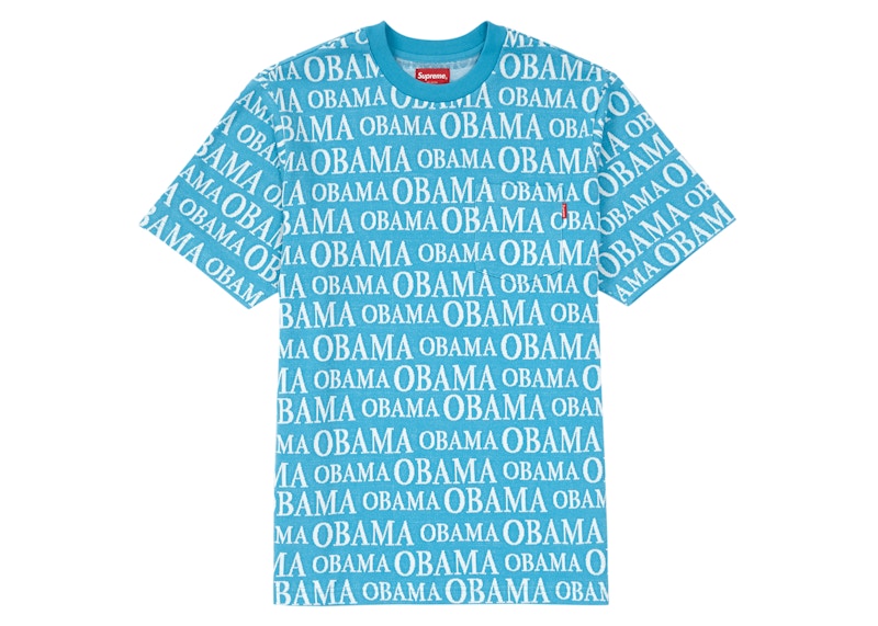 Supreme Obama Jacquard S/S Top Bright Blue