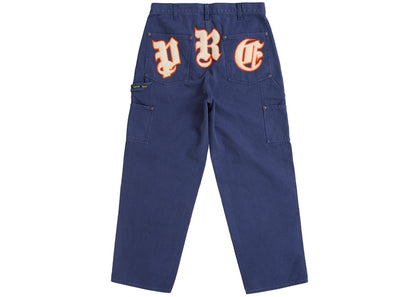 Supreme Old English Canvas Double Knee Painter Pant Navy