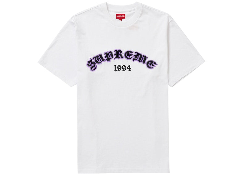 Supreme Old English Glow S/S Top White