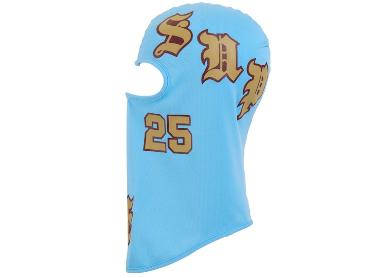 Supreme Old English Lightweight Balaclava Light Blue