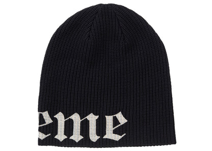 Supreme Old English Printed Beanie Black