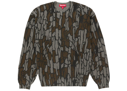 Supreme Old English Printed Sweater Mossy Oak Trebark Camo