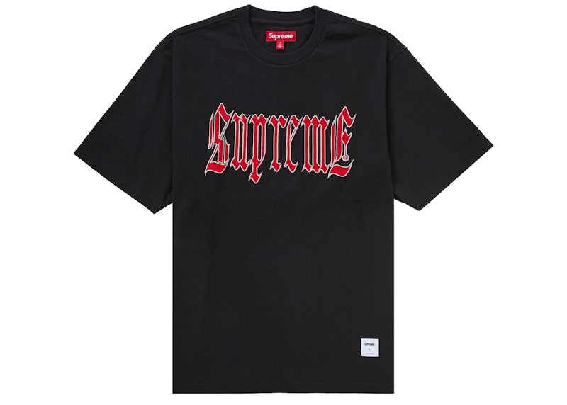 Supreme Old English S/S Top (SS24) Black