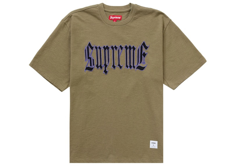 Supreme Old English S/S Top (SS24) Olive