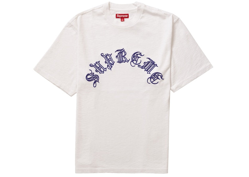 Supreme Old English S/S Top White