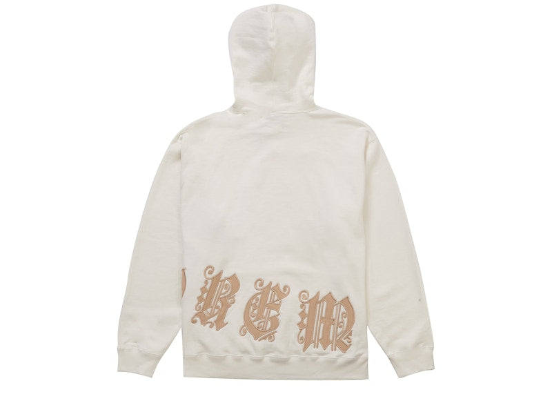 Supreme Old English Wrap Hooded Sweatshirt White