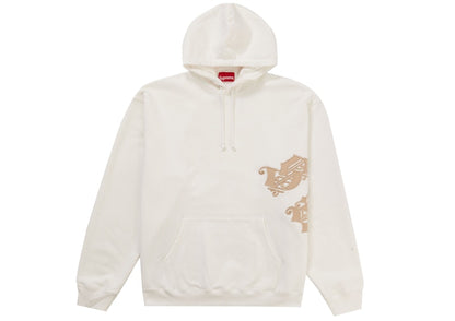 Supreme Old English Wrap Hooded Sweatshirt White