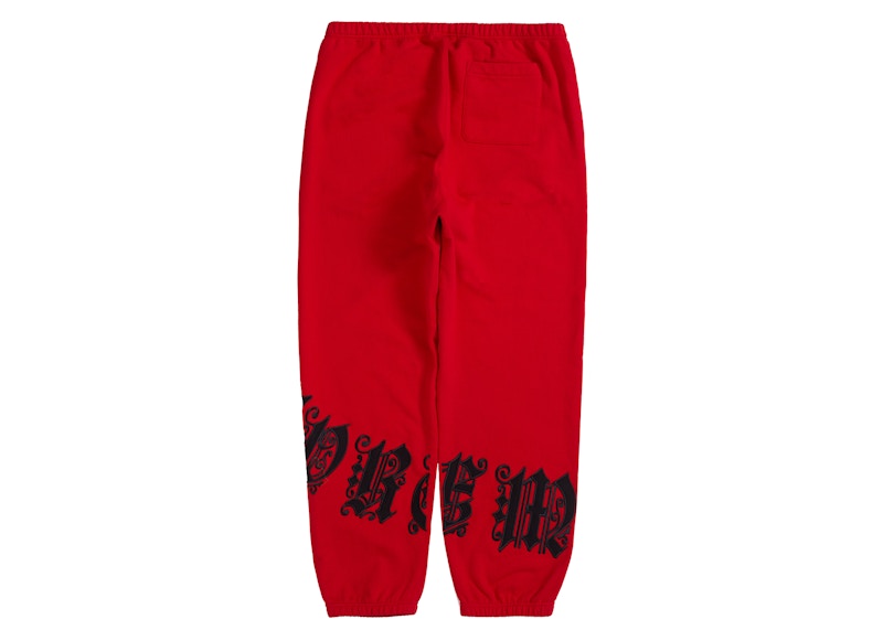 Supreme Old English Wrap Sweatpant Red