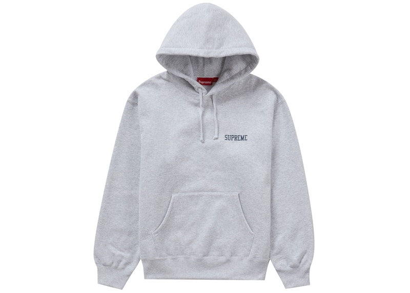 Supreme On God Hooded Sweatshirt Ash Grey