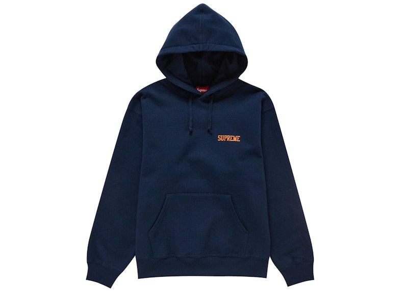 Supreme On God Hooded Sweatshirt Navy