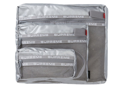 Supreme Organizer Pouch Set Silver