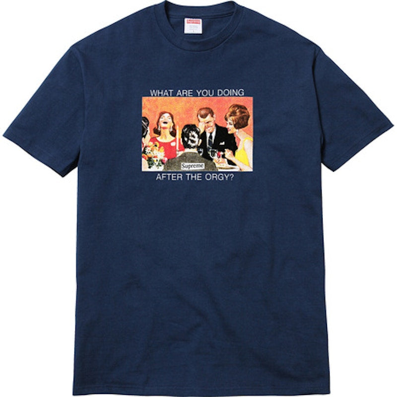 Supreme Orgy Tee Navy