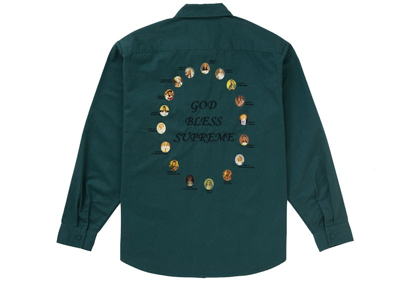 Supreme Our Lady Work Shirt Dusty Teal
