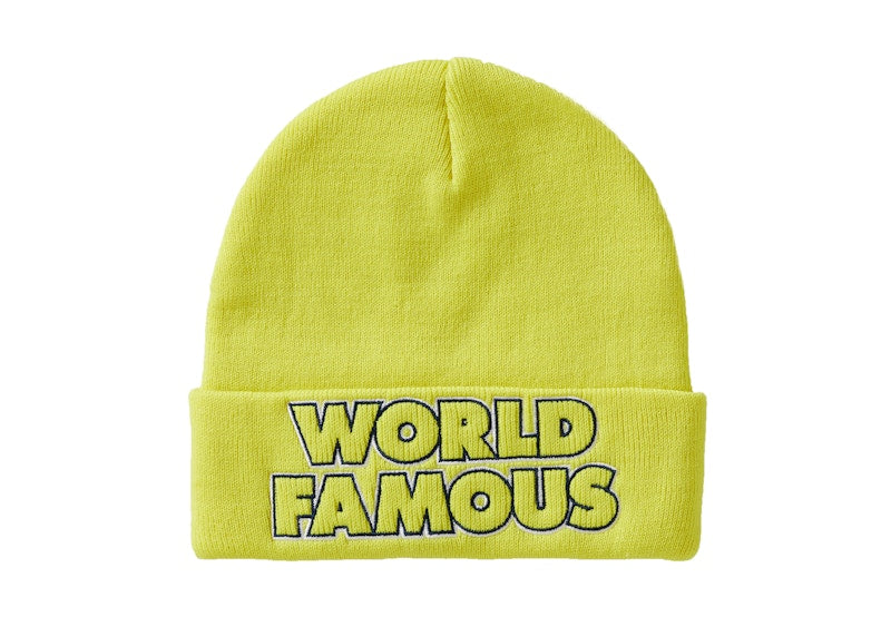 Supreme Outline Beanie (FW19) Bright Yellow