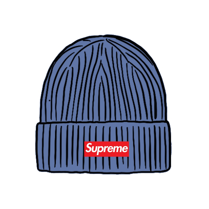 Supreme Overdyed Beanie Blue