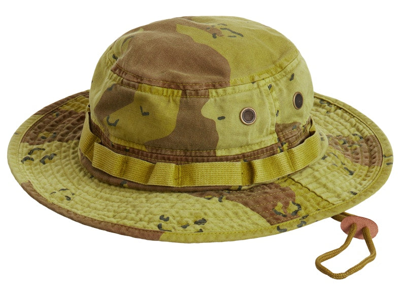Supreme Overdyed Camo Boonie Green