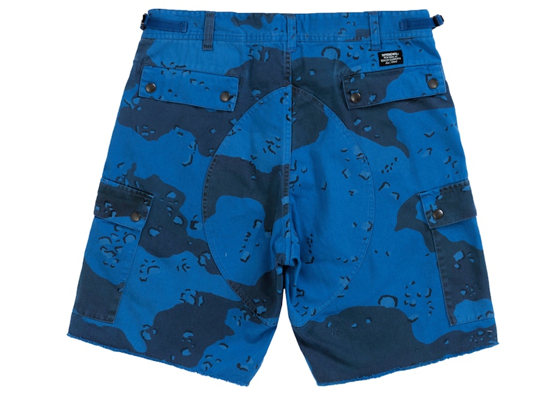 Supreme Overdyed Camo Cargo Short Blue