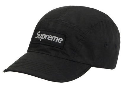 Supreme Overdyed Camo Nylon Camp Cap Black