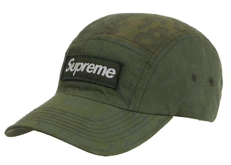 Supreme Overdyed Camo Nylon Camp Cap Green