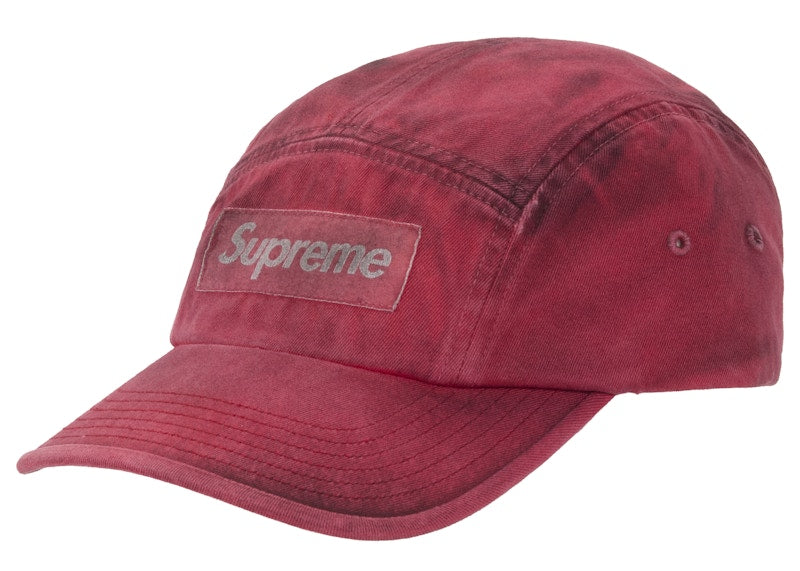 Supreme Overdyed Camp Cap Red