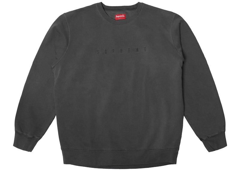 Supreme Overdyed Crewneck Sweatshirt Black