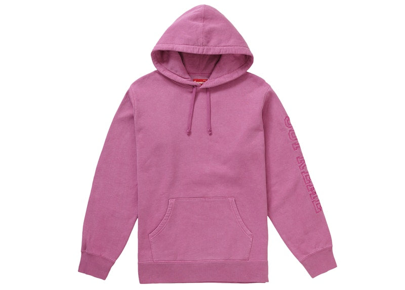Supreme Overdyed Hooded Sweatshirt Magenta