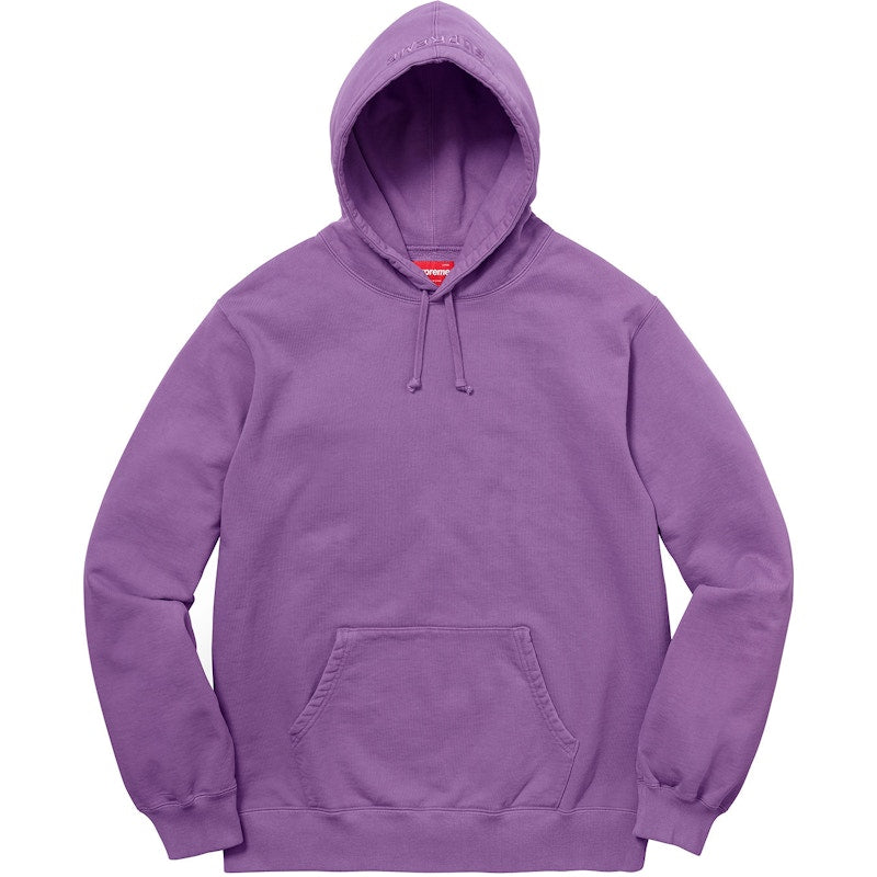 Supreme Overdyed Hooded Sweatshirt (SS18) Purple