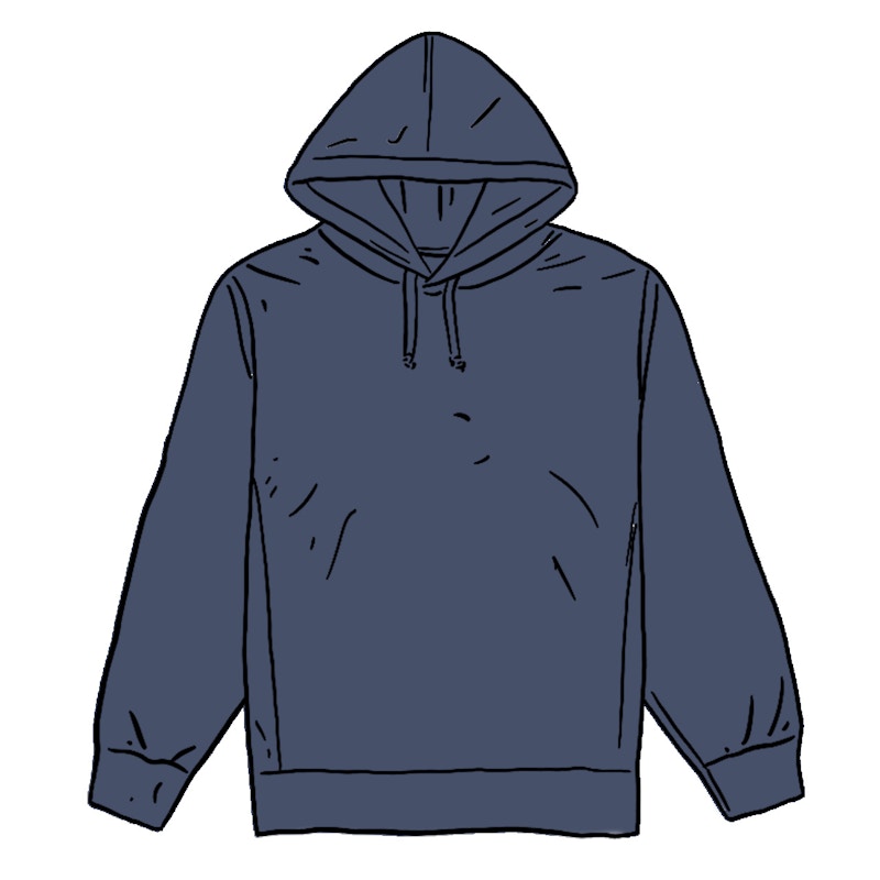 Supreme Overdyed Hooded Sweatshirt (SS20) Navy