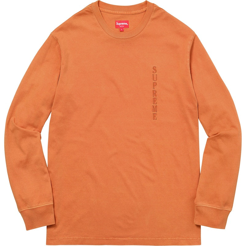 Supreme Overdyed L/S Top Dark Orange