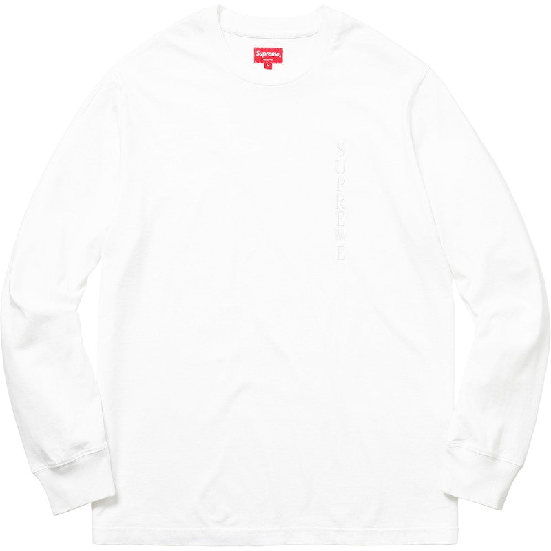 Supreme Overdyed L/S Top White