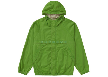 Supreme Overdyed Twill Hooded Jacket Bright Green