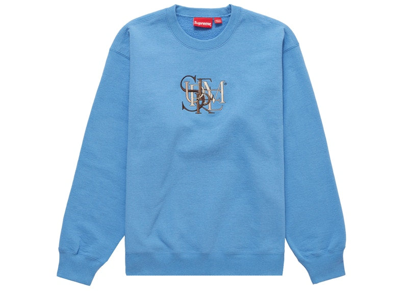 Supreme Overlap Crewneck Light Blue