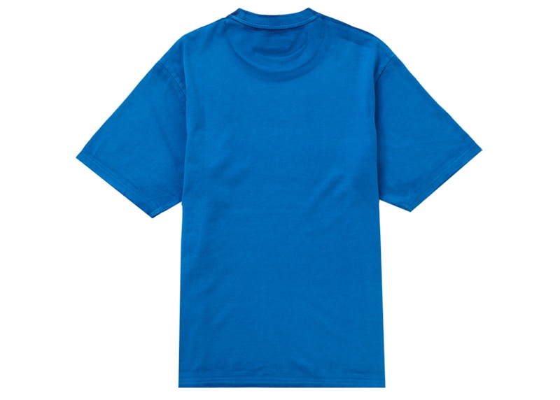Supreme Overprint Small Box S/S Top Blue