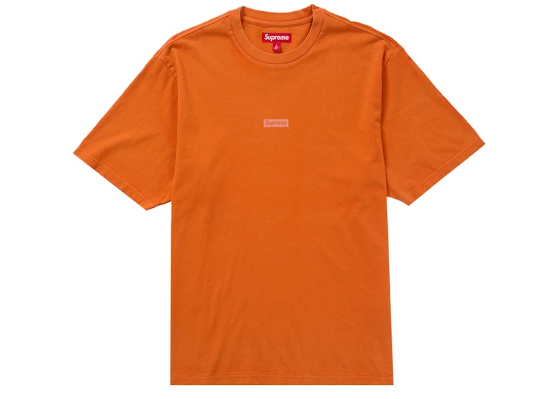 Supreme Overprint Small Box S/S Top Orange