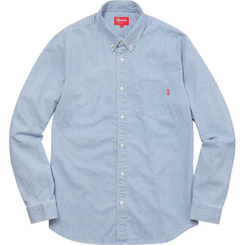 Supreme Oxford Shirt Light Washed Denim