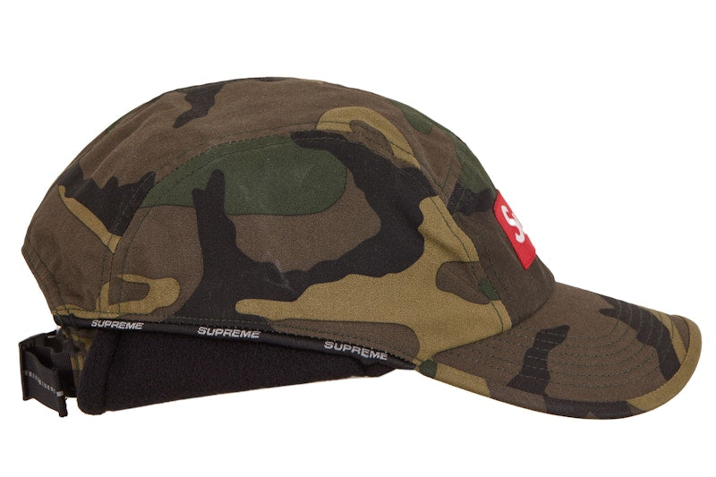 Supreme Packable Earflap Camp Cap Woodland Camo