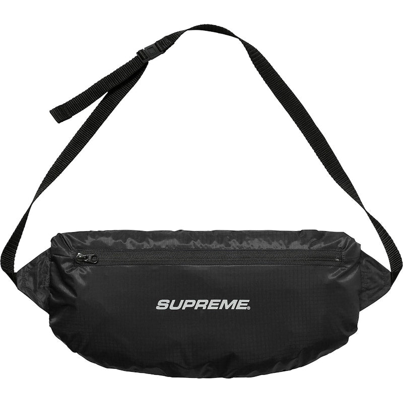 Supreme Packable Ripstop Pullover (With Packable Bag) Black