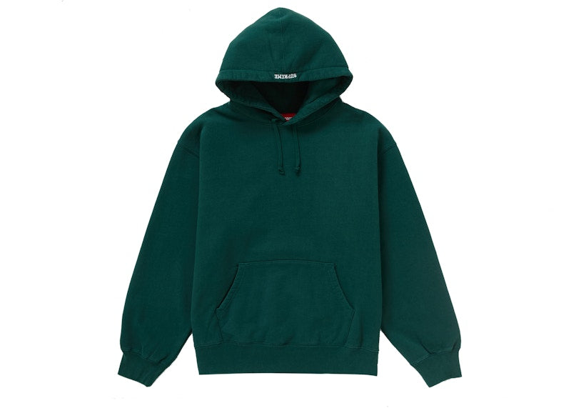 Supreme Paint Hooded Sweatshirt Dark Green