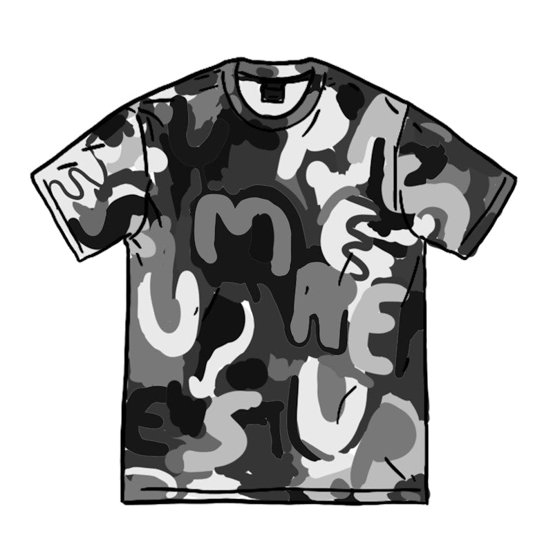 Supreme Painted Logo S/S Top Black
