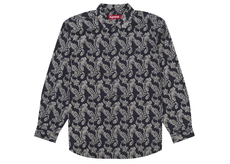 Supreme Paisley Flannel Shirt Black