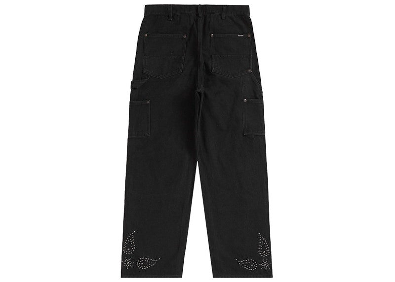 Supreme Paisley Studded Double Knee Painter Pant Black