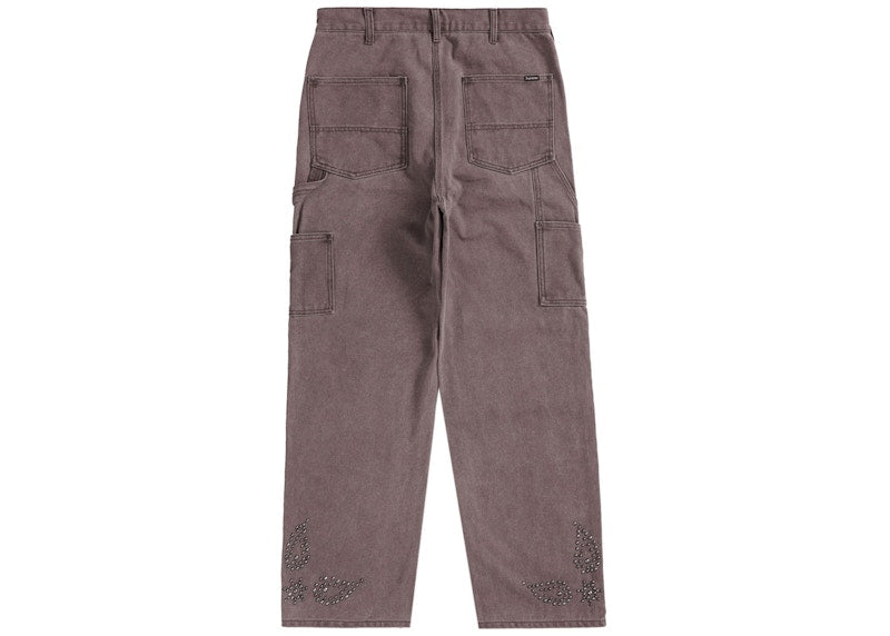 Supreme Paisley Studded Double Knee Painter Pant Brown