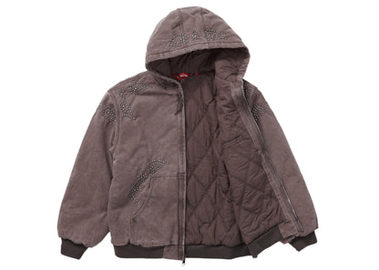Supreme Paisley Studded Work Jacket Brown
