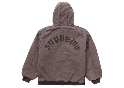 Supreme Paisley Studded Work Jacket Brown